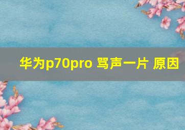 华为p70pro 骂声一片 原因